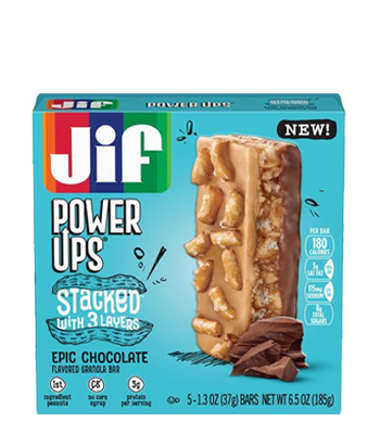 Best Bites: Jif Power Ups Epic Chocolate Stacked Bars